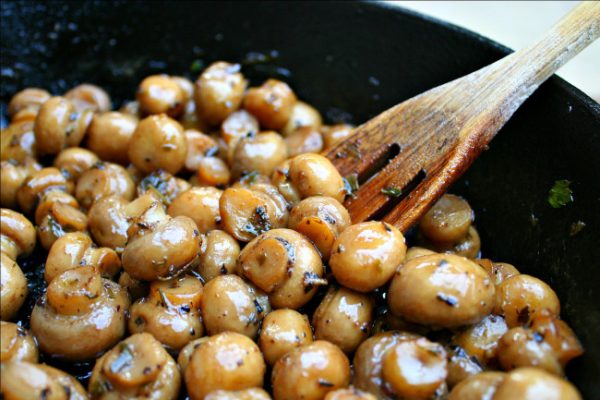 beer butter mushrooms