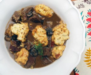 Beer-Braised Pot Roast with Dumplings