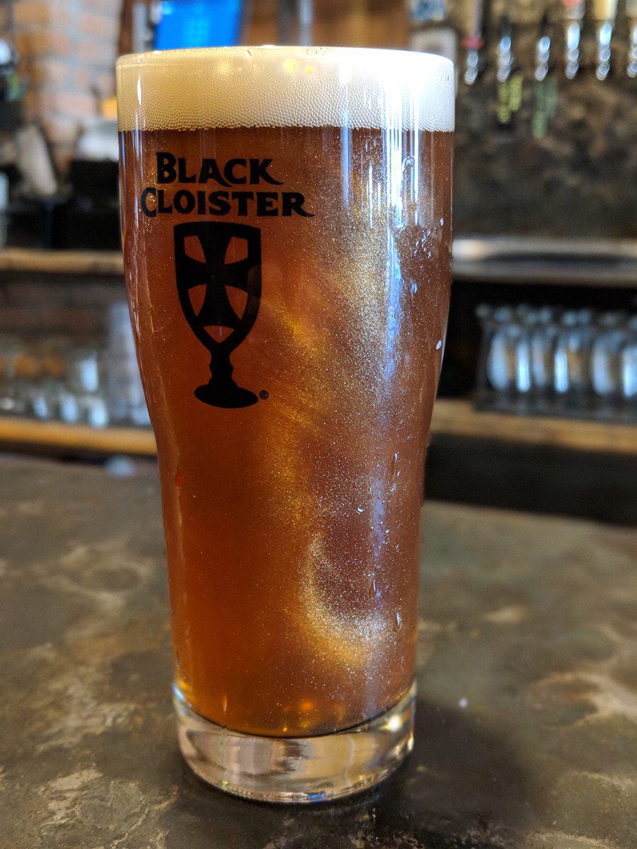 glitter beer black cloister brewing