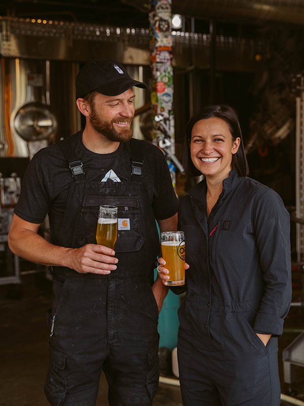 brewery owners posing together