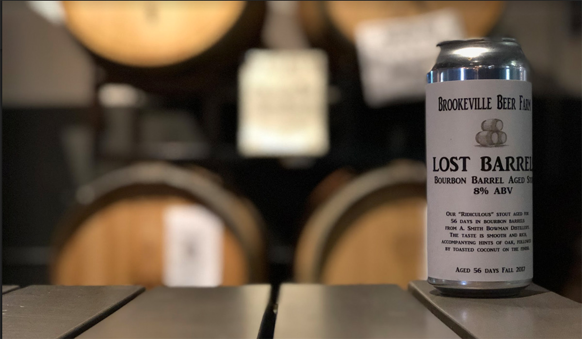 Brookville Beer Farm's Lost Barrel beer