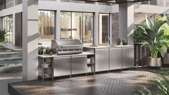 Scavolini dévoile sa première cuisine conçue pour l'extérieur
-
Cuisine Formalia Outdoor de Scavolini, design Vittore Niolu. Caractéristiques : structure et rayons en Acier avec Système Paroi Status finition Titane ; porte et profil poignée en Acier ; plan en Dekton Entzo ép.2 cm.