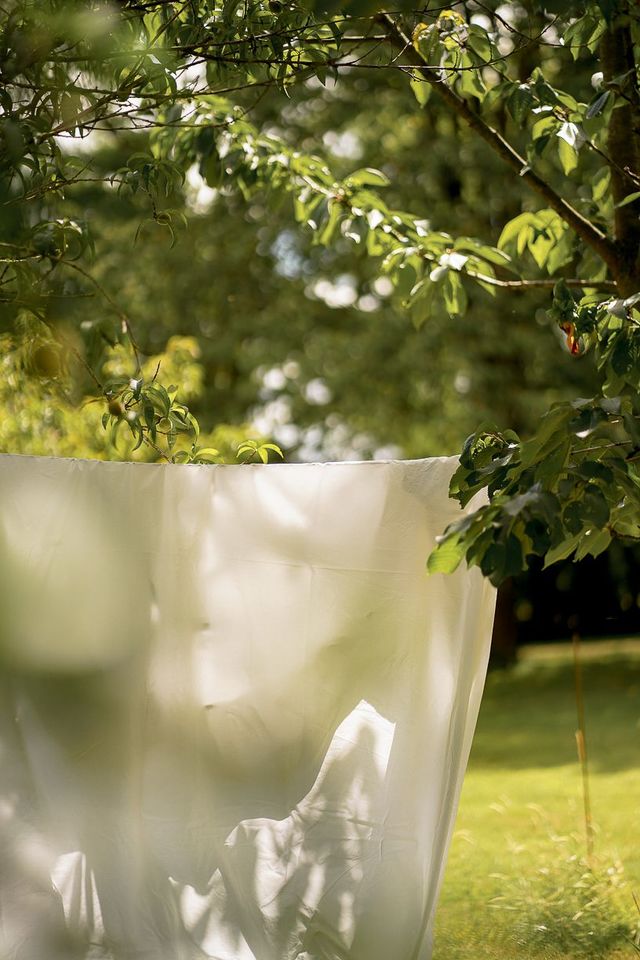 Afin d'avoir un linge frais et sans pli, l'étendre à l'air libre est la meilleure option quand cela est possible.