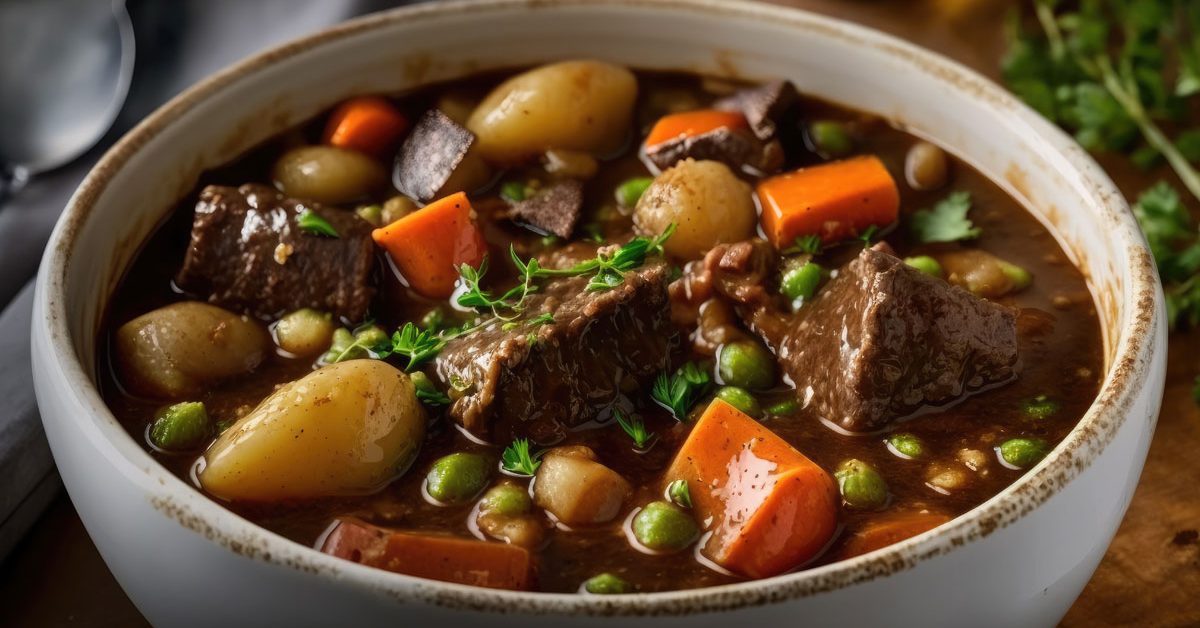 bowl of rich Irish Stew