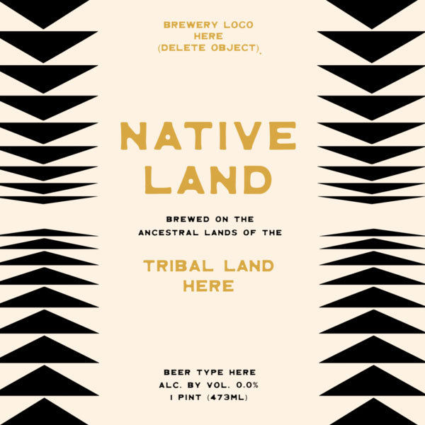 Native Land Beer Label