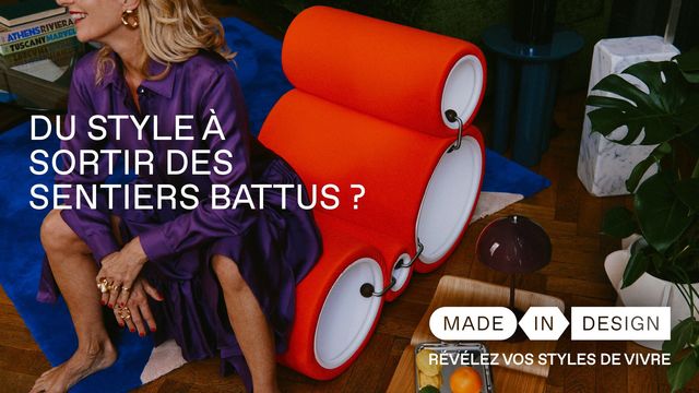 Style de vivre : la passionnée de design. C'est une amatrice de pièces exceptionnelles. Son appartement est un musée éclectique où s'entassent des objets de différentes époques, matières, motifs et couleurs. Elle aime chiner dans les brocantes, rapporter des souvenirs de ses voyages et dénicher des trésors dans les galeries. Sa pièce maîtresse est l'emblématique fauteuil Tube signé Joe Colombo pour Cappellini.