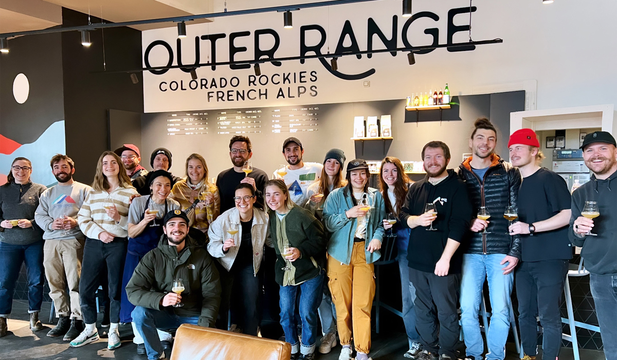 outer range range french alps interior with employees
