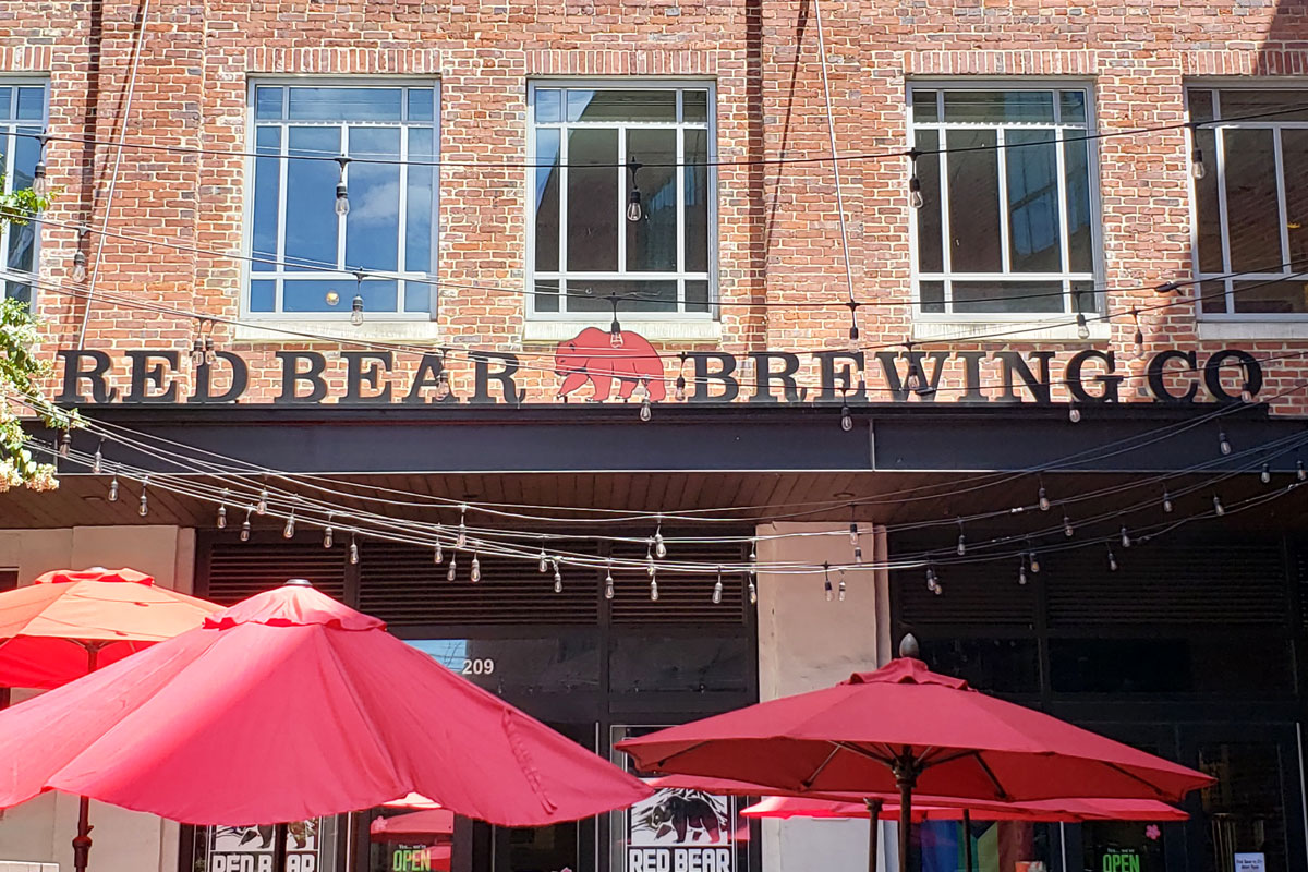 red bear brewing taproom exterior